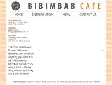 Tablet Screenshot of bibimbabcafe.com